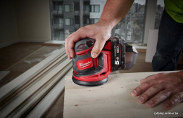 Эксцентриковая шлифмашина Milwaukee M18 BOS125-502B 4933464229 14000-24000 колебаний/мин, питание: аккумулятор 18 В , частота вращения: от 7000 до 12000 об/мин, диаметр диска: 125 мм, защита от