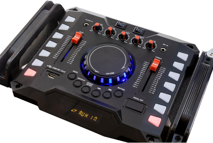 Музыкальный центр Supra SMB-2150, 200Вт, с караоке, Bluetooth, FM, USB, SD, черный