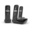 Gigaset [L36852-H2836-S311] AS690A Trio RUS черный труб. в компл.:3шт автооветчик АОН