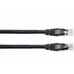 Патчкорд литой 7/0.20 UTP iOpen ANP612B-BK-1M cat.6 черный 1м