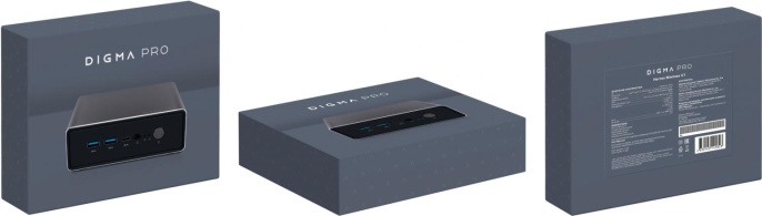 Неттоп DIGMA PRO Minimax U1 Intel Core i5 1335U, DDR4 16ГБ, 512ГБ SSD, Intel Iris Xe, Windows 11 Pro, темно-серый и черный [dpp5-adxw03]