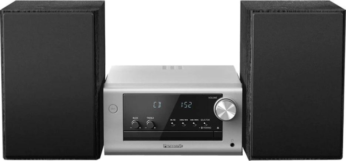 Микросистема Panasonic SC-PM700EE-S серебристый 80Вт CD CDRW FM USB BT