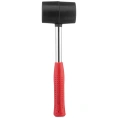 Резиновая киянка INTERTOOL 450г. 60 мм, черная резина, металлическая ручка HT-0231