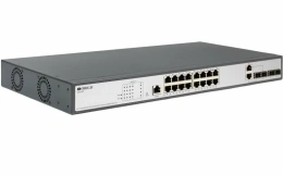 Управляемый облаком коммутатор  Ruijie RG-ES220GS-P 2 уровня 20 портов 10/100/1000BASE-T,16 потов PoE+, 2 RJ45/SFP комбо порта, макс. 250Вт для PoE, поддерживает Long range PoE