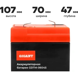 Аккумуляторная батарея Gigant GDTM-06045
