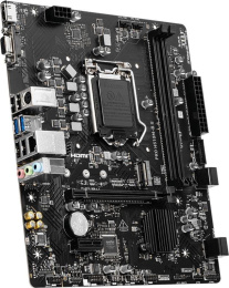 Материнская плата MSI PRO H510M-B II Soc-1200 H470 PCI-Ex16 PCI-Ex1 2xDDR4 2933Mhz M.2 VGA+HDMI mATX RTL нет поддержки 11 поколения