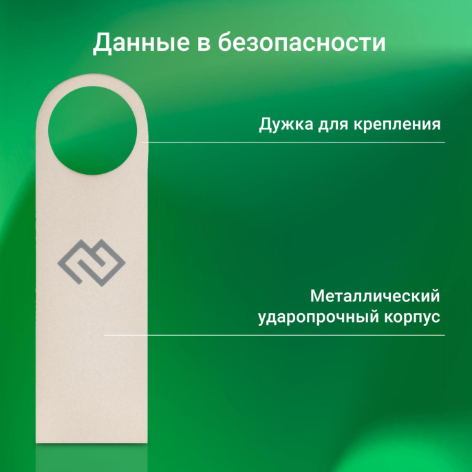 Флешка USB Digma DRIVE3 128ГБ, USB3.0, серебристый [dgful128a30sr]
