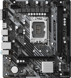 Материнская плата Asrock H610M-HVS/M.2 R2.0 Soc-1700 Intel H610 2xDDR4 mATX AC`97 8ch 7.1 GbLAN+VGA+HDMI