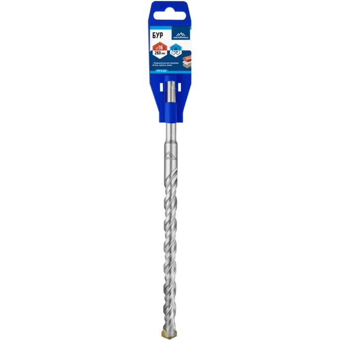 Бур SDS-plus (16х260 мм) Vertextools 999-16-260