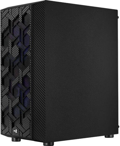 Корпус ATX Aerocool Hive-G-BK-v2, Midi-Tower, без БП, черный [accm-pv27043.11]