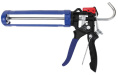 Пистолет для герметика WorkPro WP224001 230мм (2-ступенчатая регулировка, механизм без капель, максимальная вместимость 295 мл (10 унций), поворотные бочки на 360°)