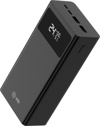 Внешний аккумулятор (Power Bank) Cactus CS-PBFSKA-30000,  30000мAч,  черный