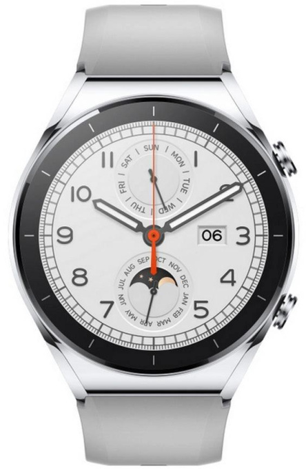 Смарт-часы Xiaomi Watch S1 GL, 46мм, 1.43", серебристый [bhr5560gl]