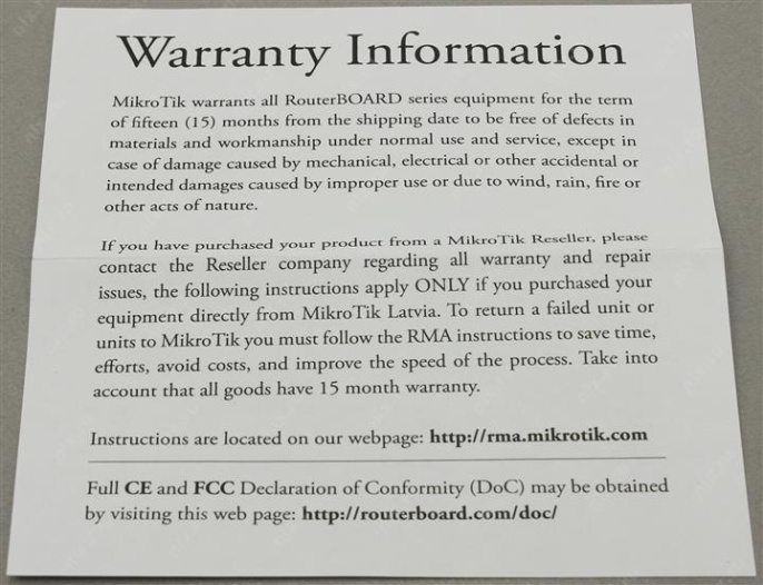 Инжектор PoE MikroTik RBGPOE 10/100/1000BASE-T