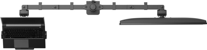 Кронштейн для монитора/ноутбука Cactus CS-VM-LH24-BL черный 17"-35" макс.20кг настольный поворот и наклон