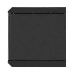 Шкаф телекоммуникационный 10" настенный 6U ExeGate EC-WM-6U.280.G.BLACK (10”, 6U, 350x280x287mm (ШхГхВ), передняя дверь закаленное стекло, пыле- и влагозащита IP23, черный RAL 9004) EX298624RUS
