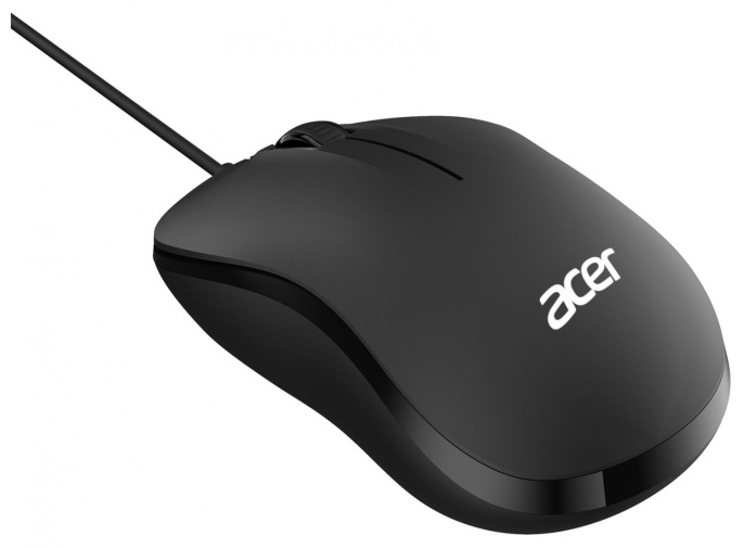 Мышь проводная Acer OMW140, оптическая, USB, 1200dpi, черный [zl.mceee.00l]