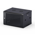 NEOMAX Шкаф телекоммуникационный настенный 9U 600х450 , стеклянная дверь, замок-ключ 3 шт , разборный, цвет черный 1 коробка [NCB-WM9U-6045GK3-100-BK]