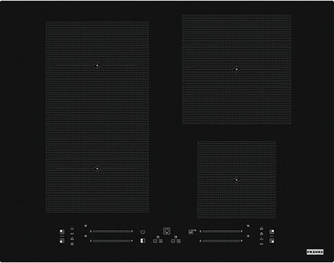 FRANKE 108.0606.111 , Индукционная варочная поверхность, серия MARIS, 60см, 4 зоны нагрева, индукционный мост FLEXI, сенсорное слайдерное управление, 18 ступеней мощности, прямые края, установка сверху или вр