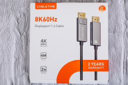 Кабель CABLETIME CD12L (CT-DP8K-ZG2) 2 м, 8K 60 Гц Displayport 1.4 4K 144 Гц 10 футов для компьютера PS4