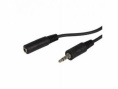 Кабель аудио NingBo Jack 3.5 m - Jack 3.5 f , 2м, черный [jaac003-2]
