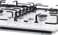 Газовая варочная панель NORDFROST HS 6040 W, 4 конфорки, эмалированная сталь, белый