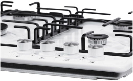 Газовая варочная панель NORDFROST HS 6040 W, 4 конфорки, эмалированная сталь, белый