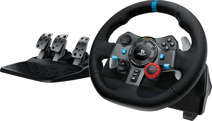 Руль Logitech G29 Driving Force Racing 14кноп. с педалями черный 941-000114