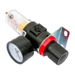 Фильтр-влагоотделитель для компрессора с регулятором давления 1/4"; манометр; 10 бар Gigant GAFR2000