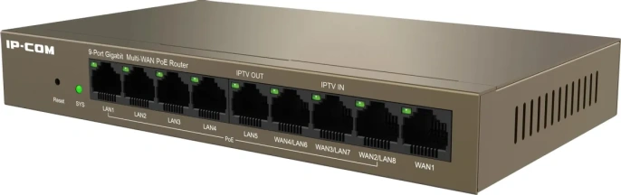 IP-COM M20-8G-PoE 9-портовый гигабитный PoE-маршрутизатор c 8 портами PoE с облачным управлением
