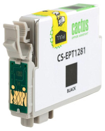 Картридж Cactus CS-EPT1281, T1281, черный / CS-EPT1281