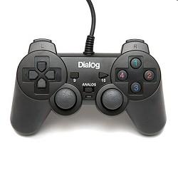 Dialog Action GP-A11, черный {Геймпад, вибрация, 12 кнопок, USB}