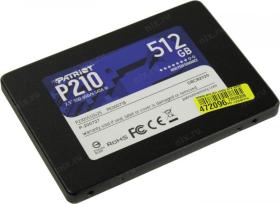 SSD накопитель Patriot P210 P210S512G25 512ГБ, 2.5", SATA III,  SATA