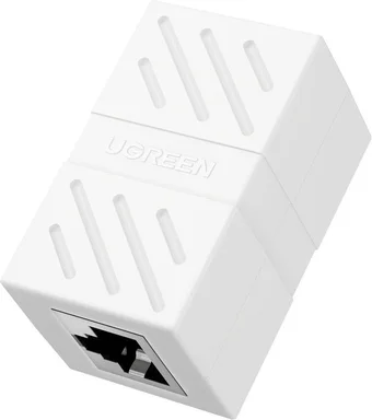 Адаптер-удлинитель для сетевого кабеля UGREEN NW114 20311 RJ 45 Network Keystone Jack In-Line Coupler Female to Female. В комплекте 1 шт. Цвет: белый