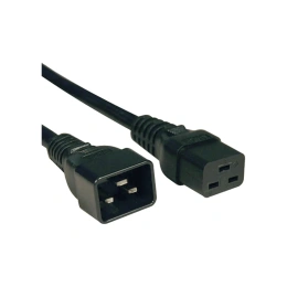 Кабель питания Hyperline PWC-IEC19-IEC20-0.5-BK IEC 320 C19 - IEC 320 C20 (3x1.5), 16A, прямая вилка, 0.5м, цвет черный (ПВС-АП-3*1,5-250-C19C20-16-0,5 ГОСТ 30851.1-2002 (МЭК 60320-1:1994)) 248702