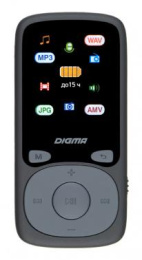 MP3 плеер Digma B4 flash, 8ГБ, черный