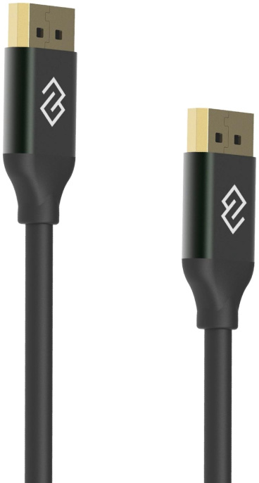 Кабель аудио-видео Digma V1.4, DisplayPort m - DisplayPort m , ver 1.4, медный, 3м, GOLD, черный [d-dp-v1.4-3m]