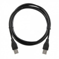 Кабель ACD-U2AAM-30L |ACD-U2AAM-30L| USB 2.0, A male - A male, ТТХ: |ACD-U2AAM-30L| 7/0.12BC+PE *1P+ 7/0.12BC+PE *2C+7/0.12BC+AL+PVC OD4.0, Черный, 3мm 742033