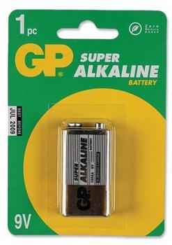 9V Батарейка GP Supercell 1604S 6F22, 1 шт.