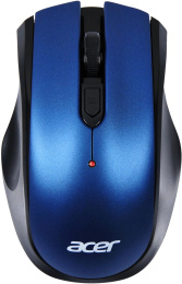 Мышь беспроводная Acer OMR031, радио, оптическая, USB, 1600dpi, черный и синий [zl.mceee.008]