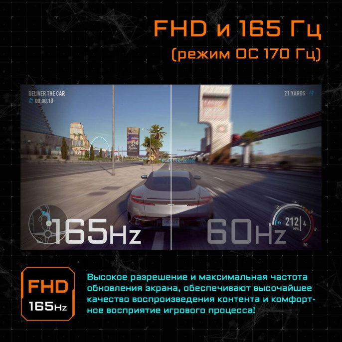 Монитор Gigabyte G27F 2-EU 27" Gaming monitor Black IPS, 1920x1080, HDMI+HDMI+DP, 1 ms, 178°/178°, 400 cd/m, 1000:1, 2xUSB3.0, 165Hz 9DG27F2-00-1ABEU