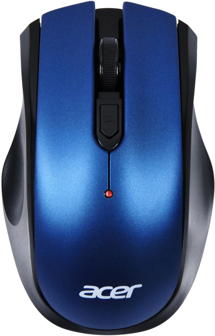 Мышь беспроводная Acer OMR031, радио, оптическая, USB, 1600dpi, черный и синий [zl.mceee.008]