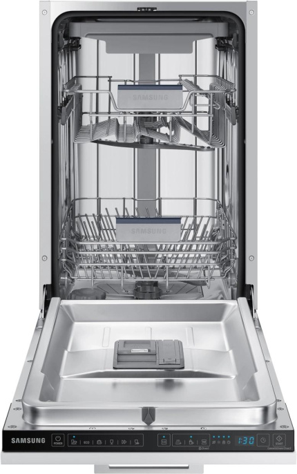 Встраиваемая посудомоечная машина Samsung DW50R4050BB/WT, узкая, ширина 45см, полновстраиваемая, загрузка 10 комплектов