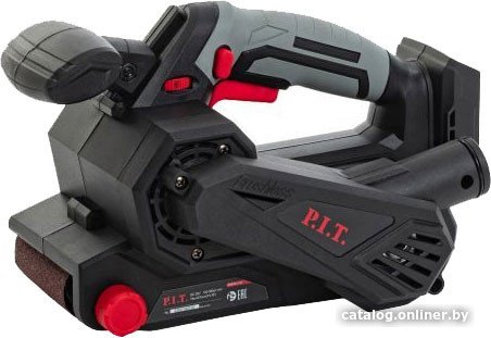 Ленточная шлифмашина P.I.T. PBS20H-75A (аккумуляторная, бесщёточная, 20 В, 457х75 мм, скорость 120-380 м/мин)