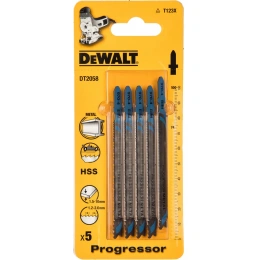 Пилки для лобзика по металлу 100 мм; шаг зубьев 1.2-2.6 мм 5 шт. DEWALT DT 2058 (DT 2058 T123Х)