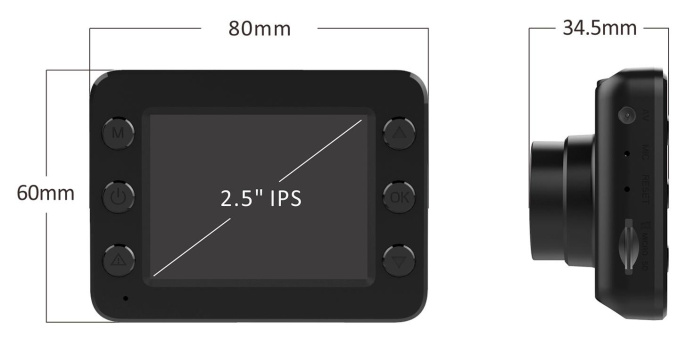 Видеорегистратор Digma FreeDrive 215 Night FHD, черный