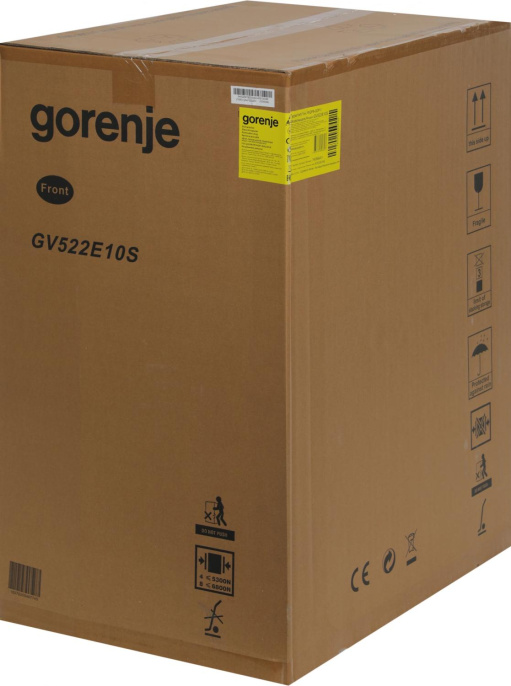 Встраиваемая посудомоечная машина Gorenje GV522E10S,  узкая, ширина 44.8см, полновстраиваемая, загрузка 9 комплектов