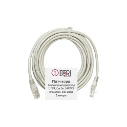 Патч-корд DORI UTP4, cat 5e, 3 м, литой 2632