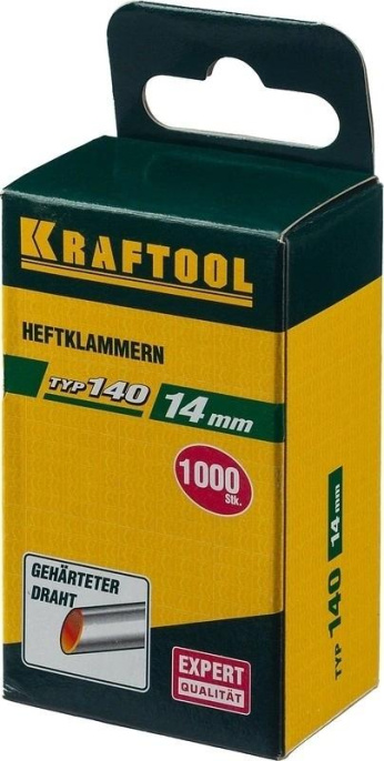 Скобы для степлера Kraftool 31680-14 серебристый