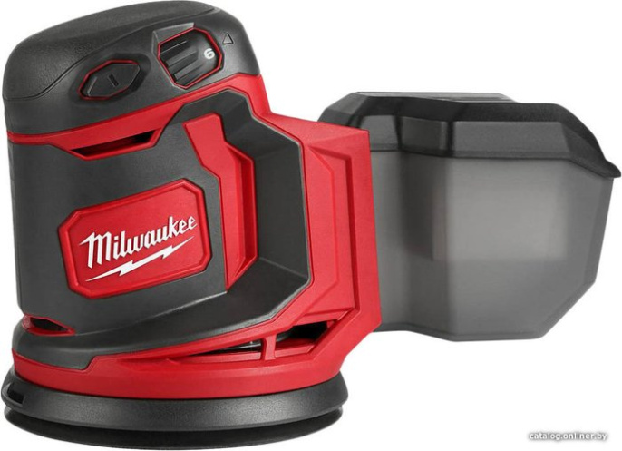 Эксцентриковая шлифмашина Milwaukee M18 BOS125-0 4933464228 14000-24000 колебаний/мин, питание: аккумулятор 18 В , частота вращения на холостом ходу: 7000-12000 об/мин, диапазон колебаний: 2,4 мм, диаметр диска